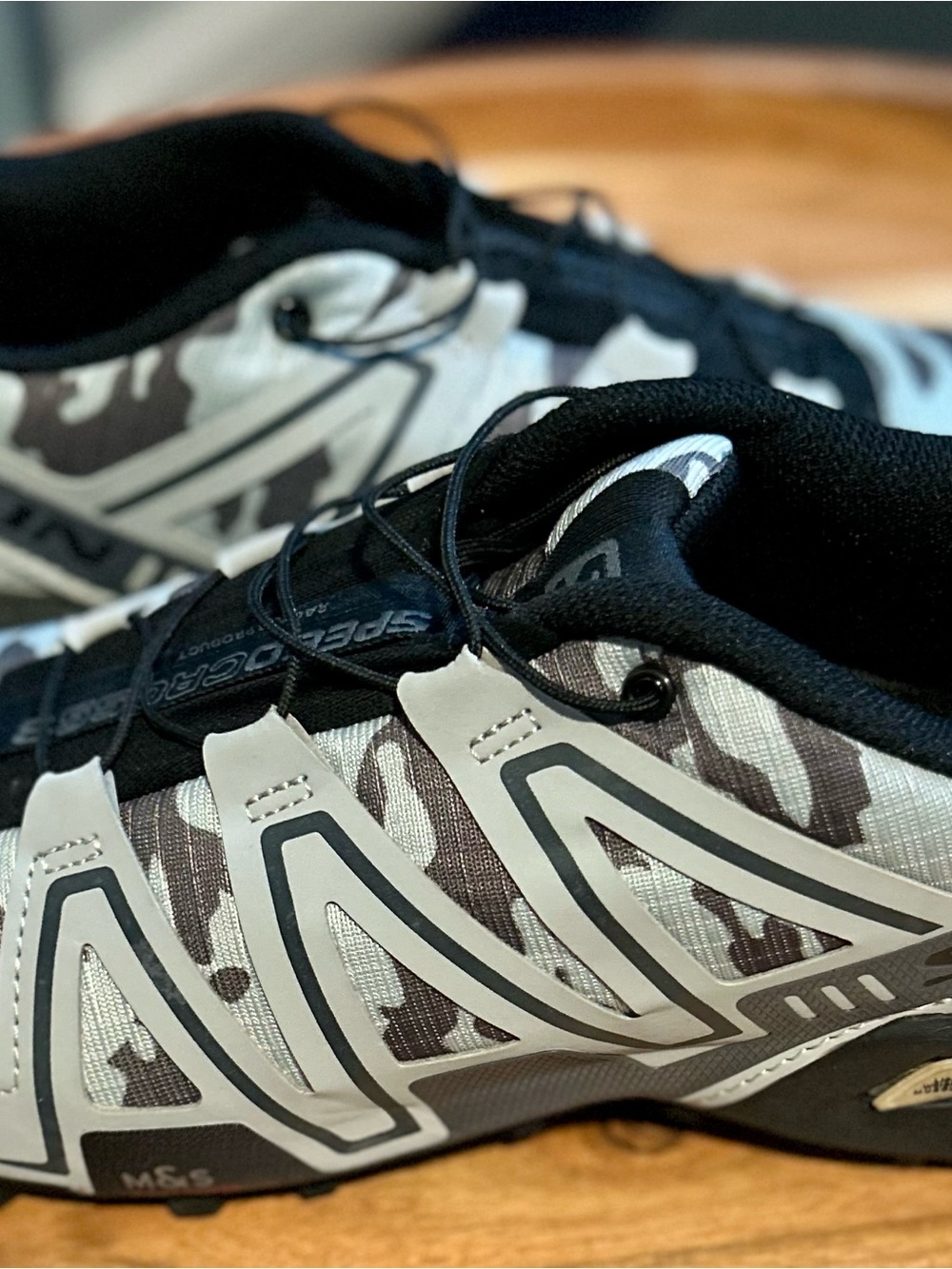 NEW Salomon Speedcross 3 in white/grey/black camouflage size 13